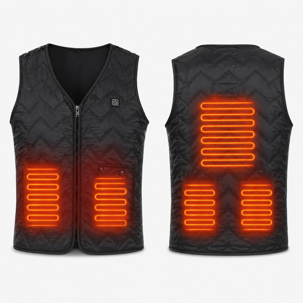 Gilet chauffant homme 5 zones USB Sans Batterie