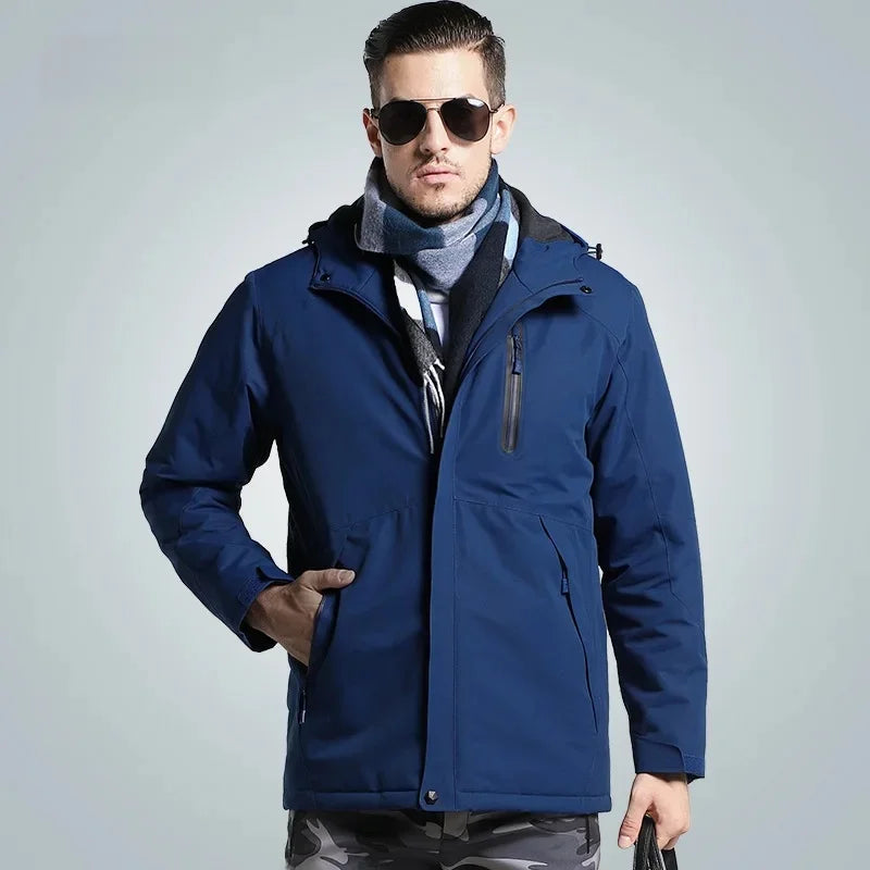 Smart Temperature Control Heating Clothes Outdoor down Jacket USB Charging Instant Heating Cotton Vest Winter Men's Wear
