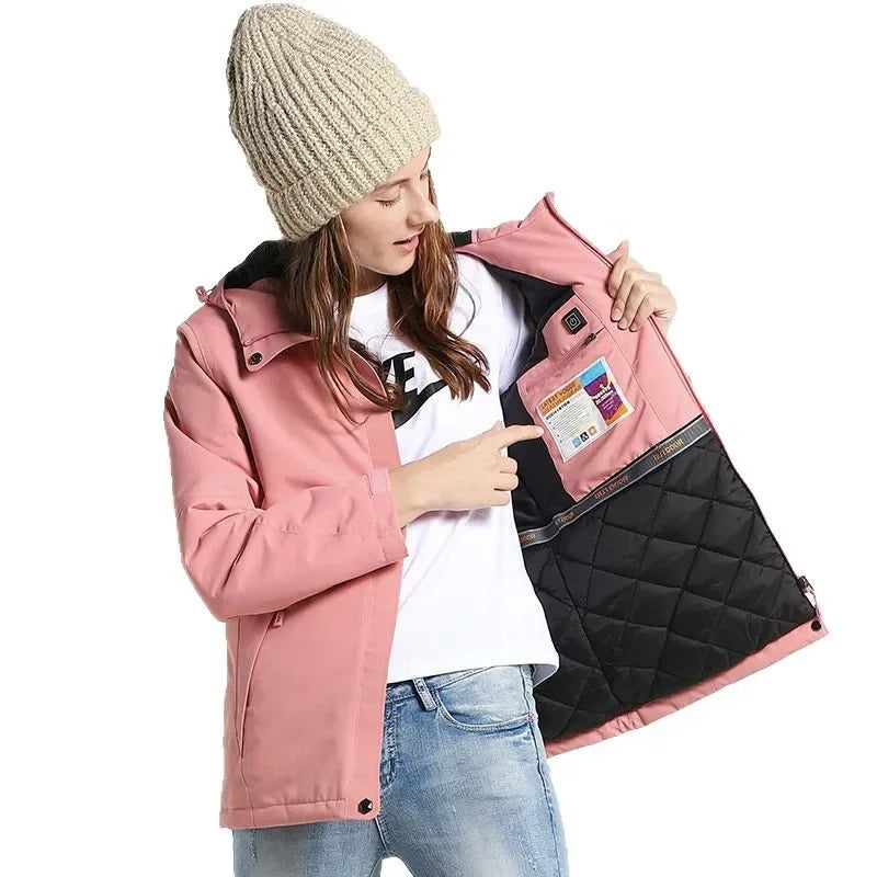 Smart Temperature Control Heating Clothes Outdoor down Jacket USB Charging Instant Heating Cotton Vest Winter Men's Wear