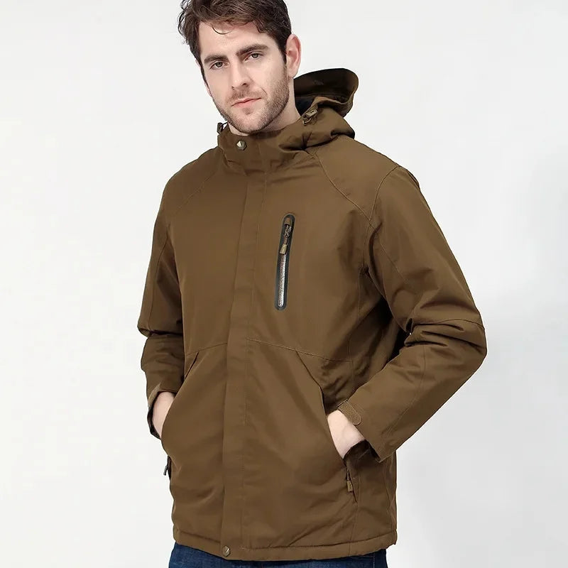 Smart Temperature Control Heating Clothes Outdoor down Jacket USB Charging Instant Heating Cotton Vest Winter Men's Wear