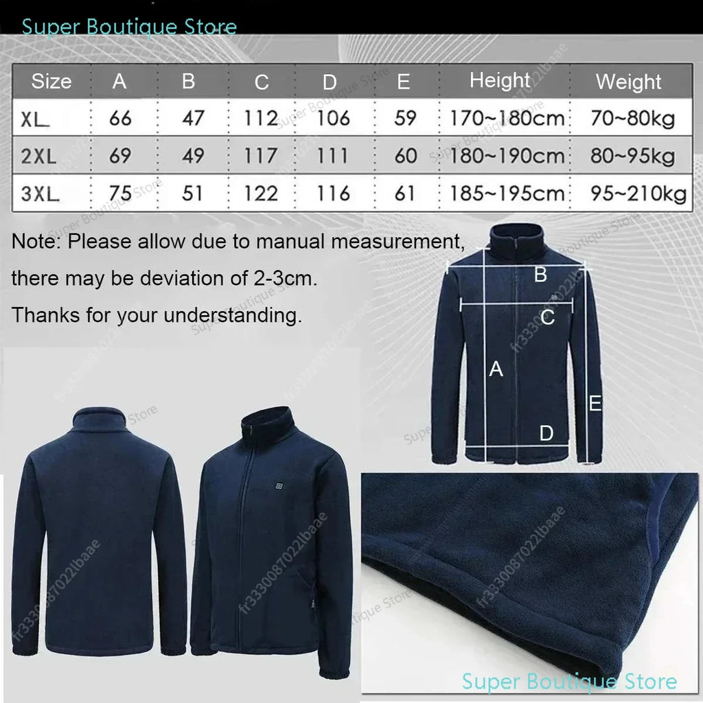 Men Women Heated Sweaters Winter Autumn Thickened Coats Vest Jackets Fleece Coats Heating Cashmere Vest Fashion Slim Furry Coat