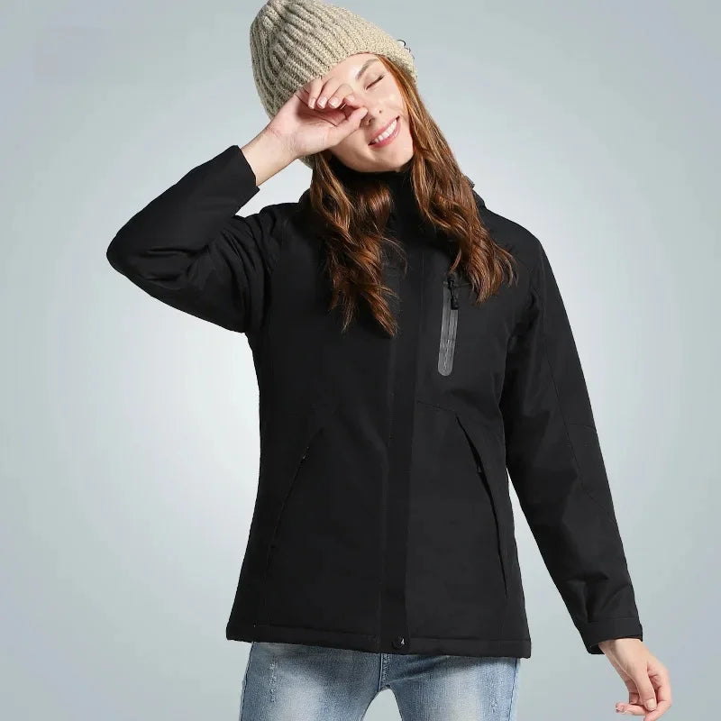 Smart Temperature Control Heating Clothes Outdoor down Jacket USB Charging Instant Heating Cotton Vest Winter Men's Wear