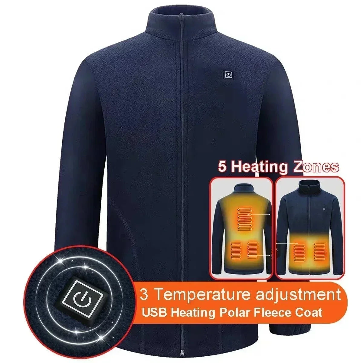 Men Women Heated Sweaters Winter Autumn Thickened Coats Vest Jackets Fleece Coats Heating Cashmere Vest Fashion Slim Furry Coat