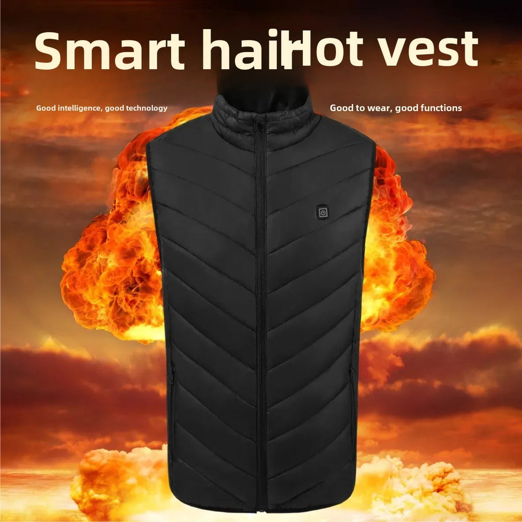 Intelligent Heating Vest Men's Women's Cross-Border Smart Heating Thermal Clothing Constant Temperature Full-Body Heating Vest