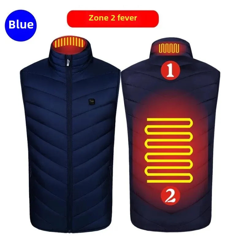 Intelligent Heating Vest Men's Women's Cross-Border Smart Heating Thermal Clothing Constant Temperature Full-Body Heating Vest