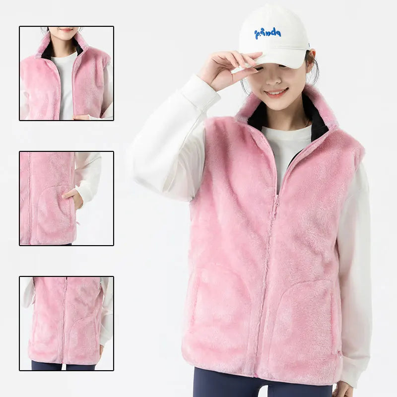 Heated Vest Intelligent Heating Area Vest Men Women Winter 9 Area Heated Vest Heating Thermal Vest (Not Included The Power Bank)