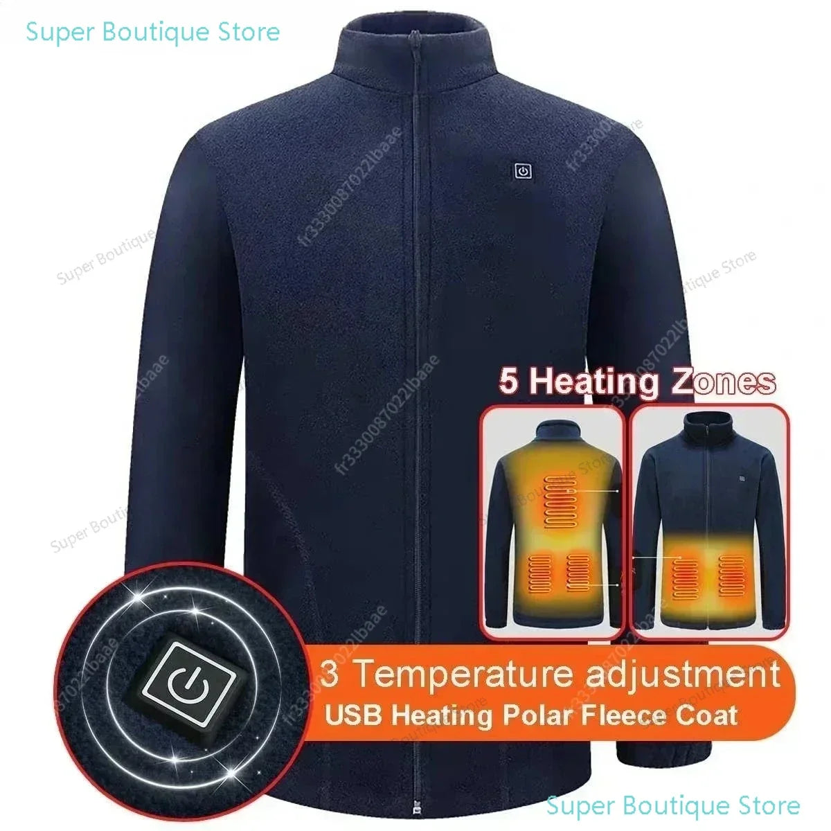 Men Women Heated Sweaters Winter Autumn Thickened Coats Vest Jackets Fleece Coats Heating Cashmere Vest Fashion Slim Furry Coat