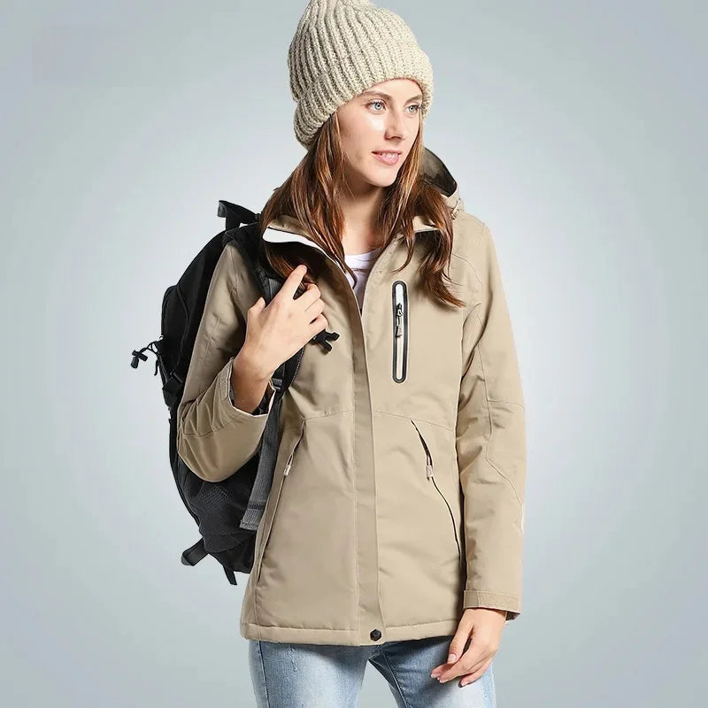 Smart Temperature Control Heating Clothes Outdoor down Jacket USB Charging Instant Heating Cotton Vest Winter Men's Wear