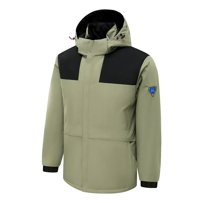 Fashion Ski Graphene Heated Jacket Couple Style Waterproof Heated Warm Coat Functional Heated Self Heating Clothes Warm Parka
