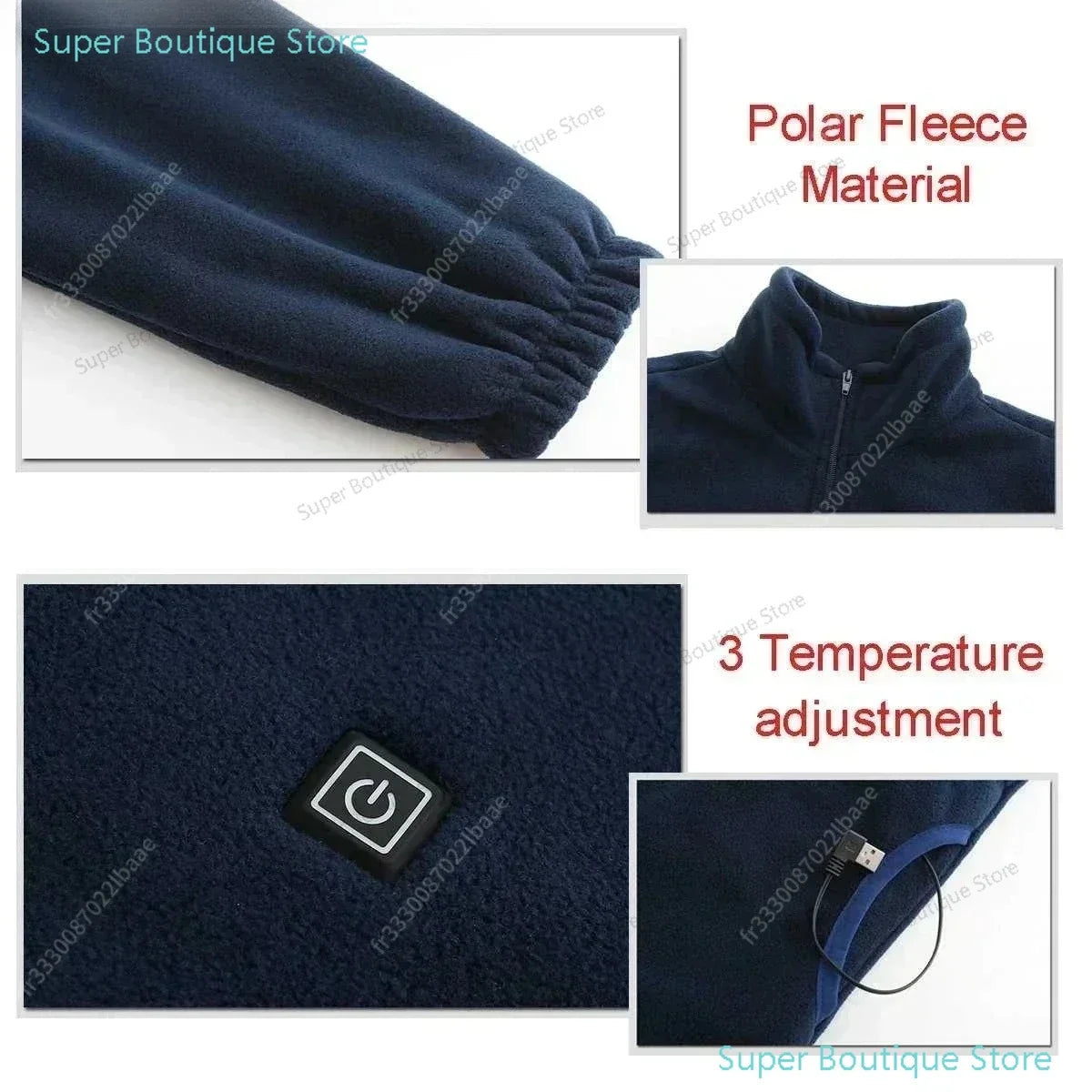 Men Women Heated Sweaters Winter Autumn Thickened Coats Vest Jackets Fleece Coats Heating Cashmere Vest Fashion Slim Furry Coat