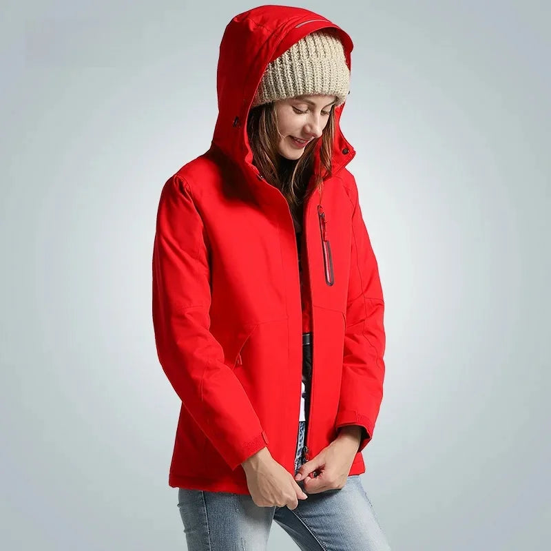 Smart Temperature Control Heating Clothes Outdoor down Jacket USB Charging Instant Heating Cotton Vest Winter Men's Wear