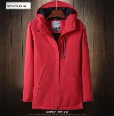 Smart Temperature Control Heating Clothes Outdoor down Jacket USB Charging Instant Heating Cotton Vest Winter Men's Wear