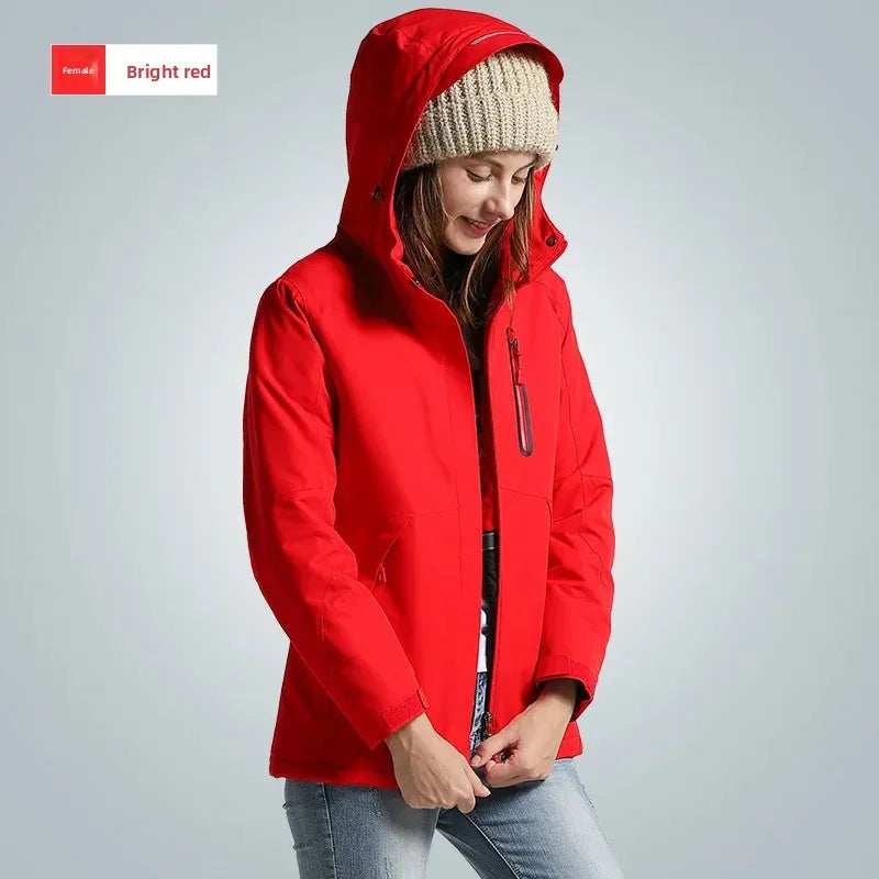 Smart Temperature Control Heating Clothes Outdoor down Jacket USB Charging Instant Heating Cotton Vest Winter Men's Wear