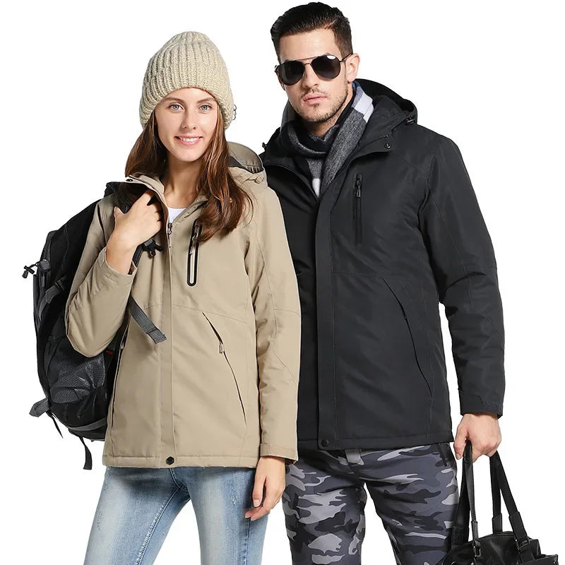 Smart Temperature Control Heating Clothes Outdoor down Jacket USB Charging Instant Heating Cotton Vest Winter Men's Wear
