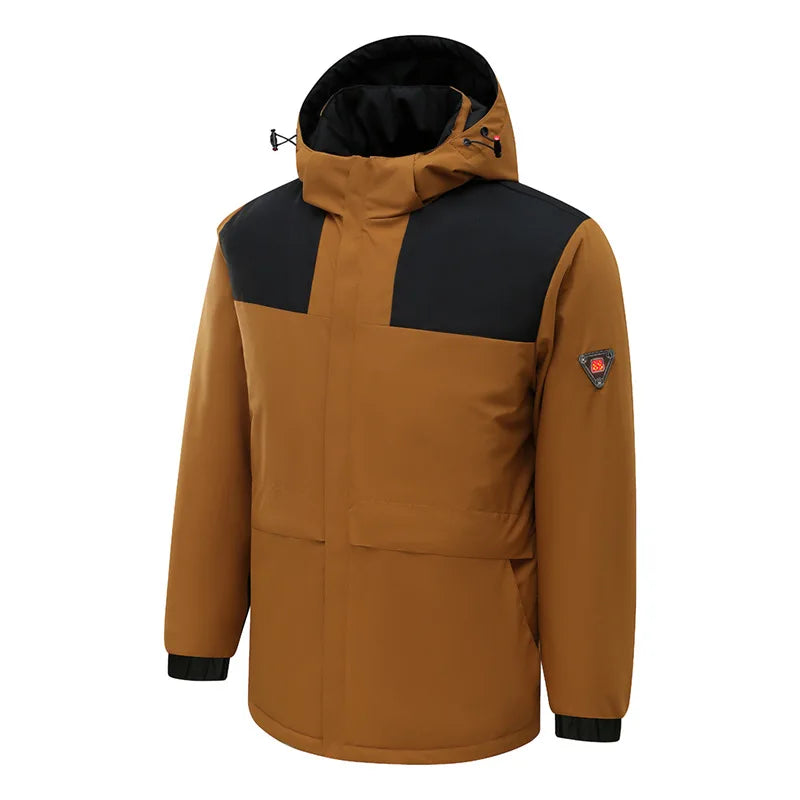 Fashion Ski Graphene Heated Jacket Couple Style Waterproof Heated Warm Coat Functional Heated Self Heating Clothes Warm Parka
