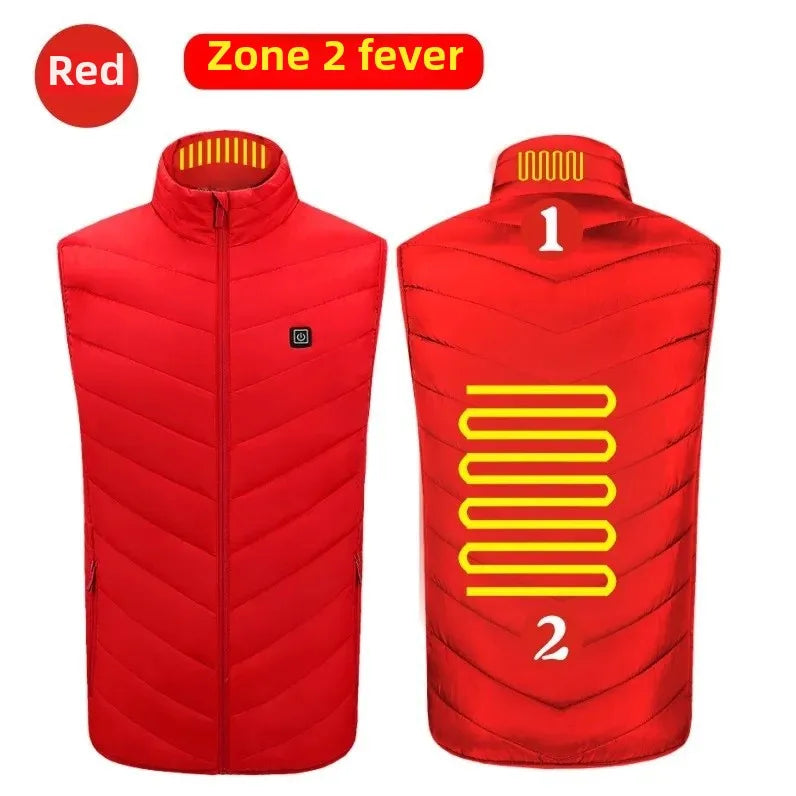 Intelligent Heating Vest Men's Women's Cross-Border Smart Heating Thermal Clothing Constant Temperature Full-Body Heating Vest