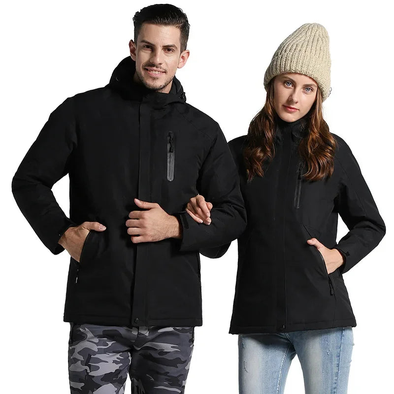 Smart Temperature Control Heating Clothes Outdoor down Jacket USB Charging Instant Heating Cotton Vest Winter Men's Wear