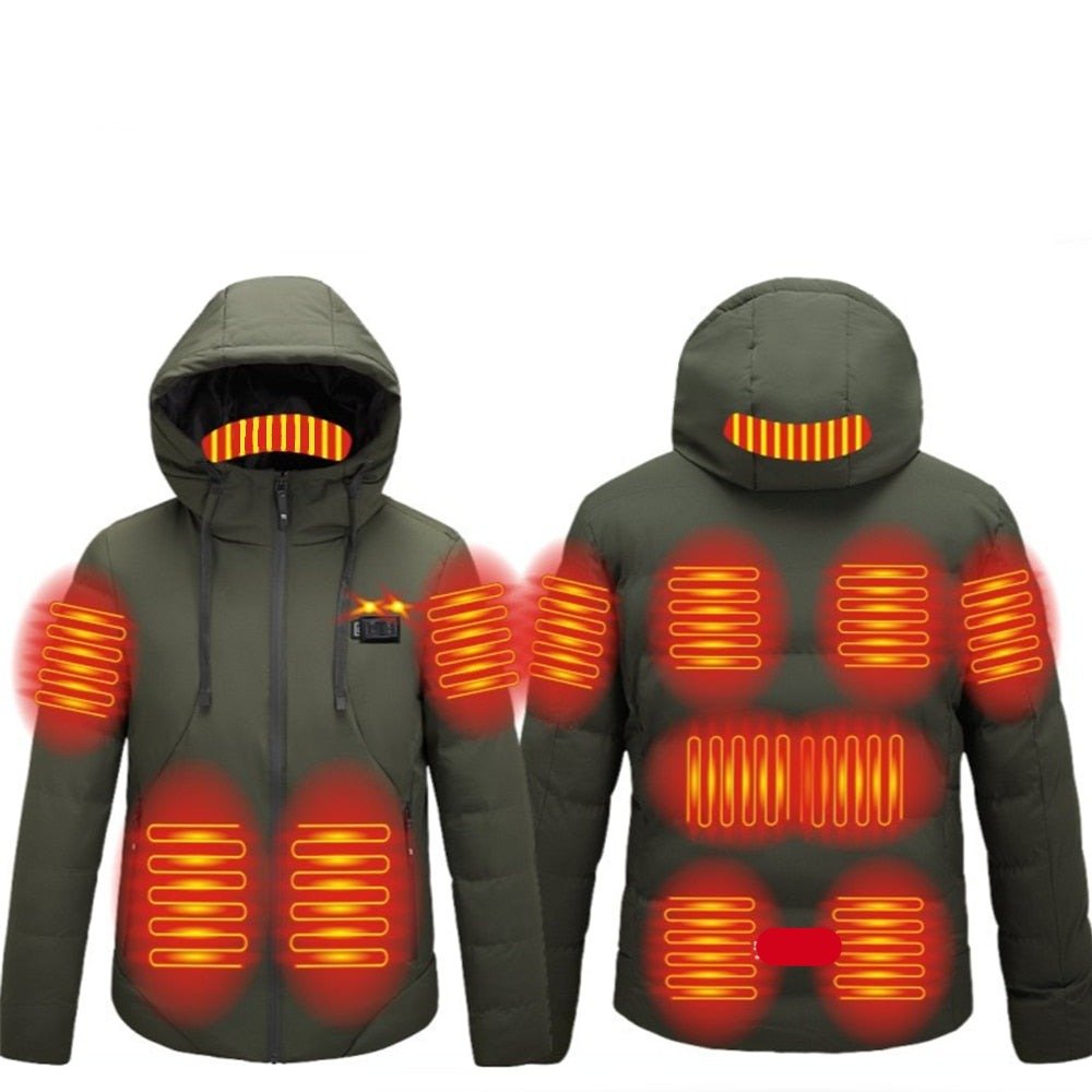 Blouson chauffant épais 11 zones double contrôle – hiver rigoureux | VETCHAUD™