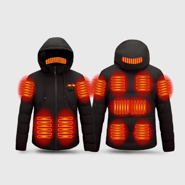Blouson chauffant épais 11 zones double contrôle – hiver rigoureux | VETCHAUD™