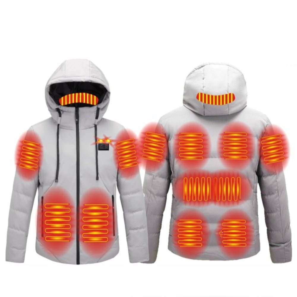 Blouson chauffant épais 11 zones double contrôle – hiver rigoureux | VETCHAUD™