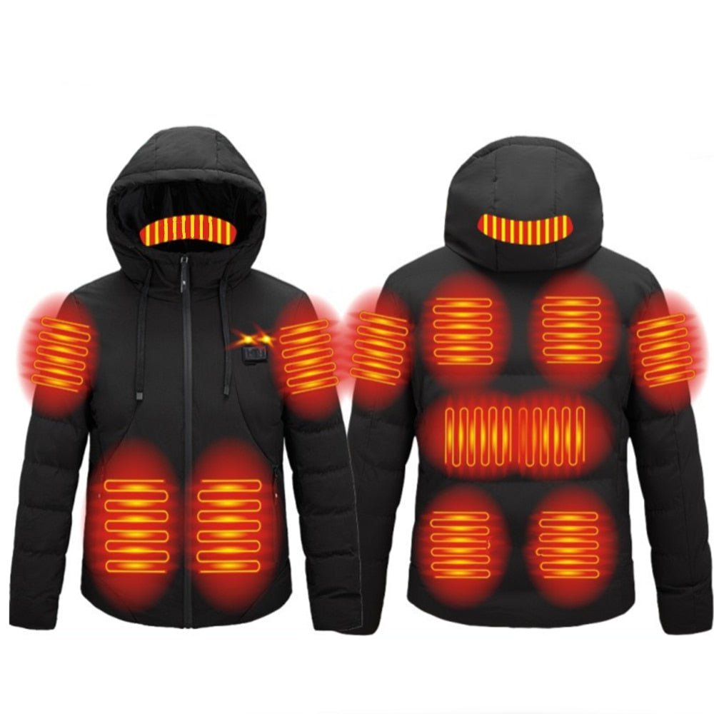 Blouson chauffant épais 11 zones double contrôle – hiver rigoureux | VETCHAUD™