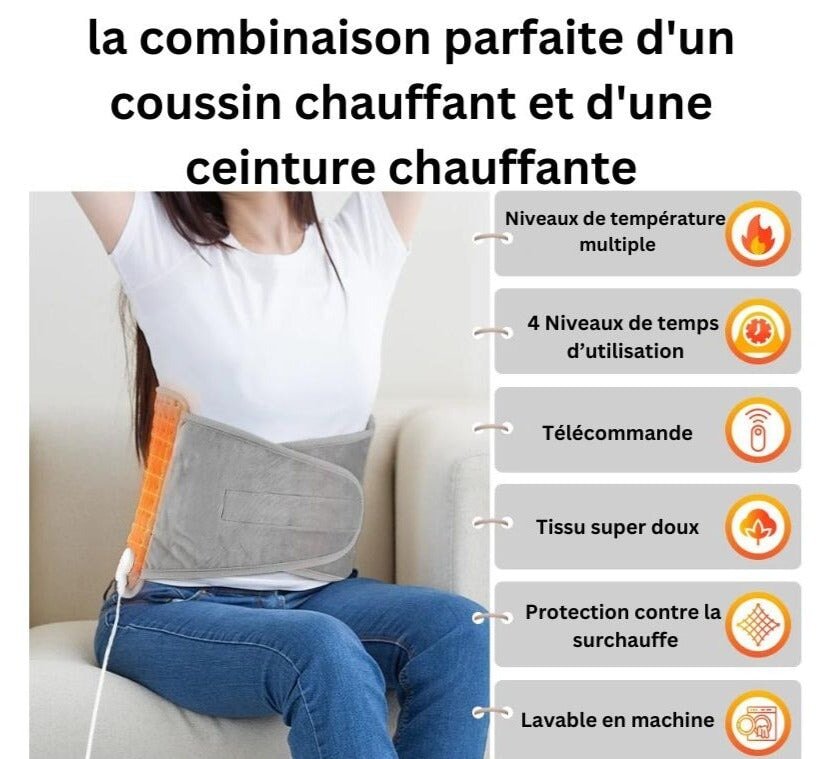 Ceinture chauffante dos