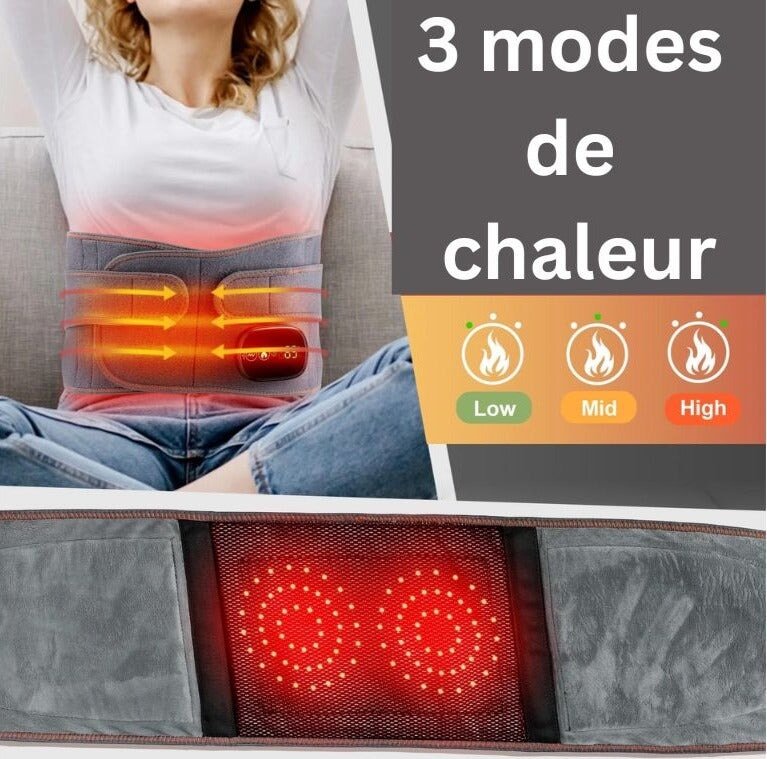 Ceinture chauffante et vibrante