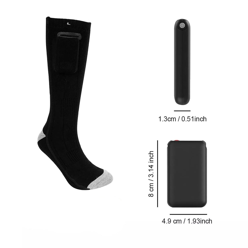 Chaussette chauffante cyclisme haute capacité 4500 mAh — 10 h d'autonomie | VETCHAUD™