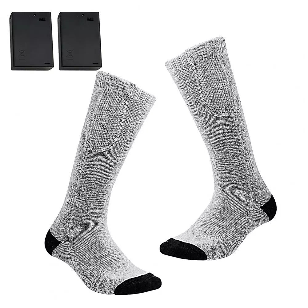 Chaussette chauffante nuit — piles 4,5 V et 50 % coton pour le coucher | VETCHAUD™