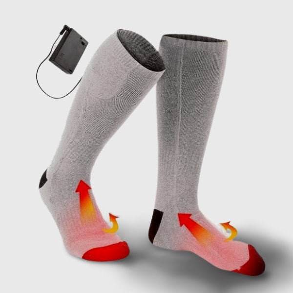 Chaussette chauffante nuit — piles 4,5 V et 50 % coton pour le coucher | VETCHAUD™