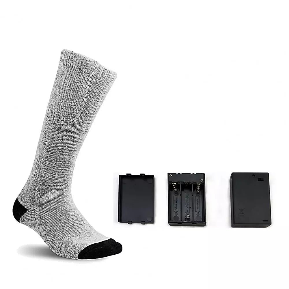 Chaussette chauffante nuit — piles 4,5 V et 50 % coton pour le coucher | VETCHAUD™