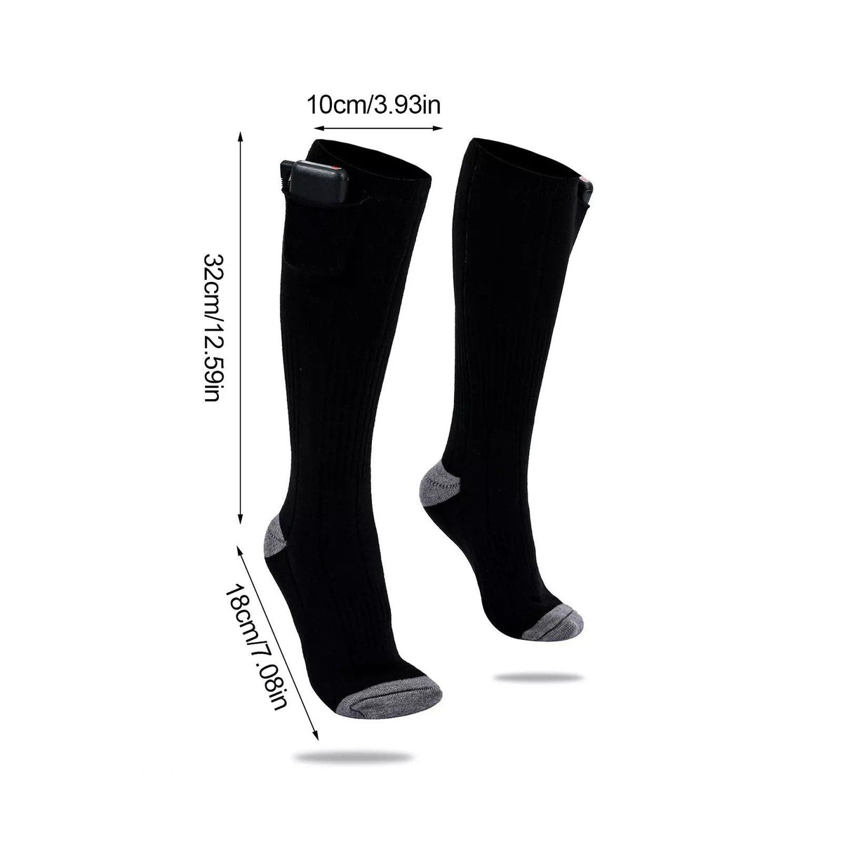 Chaussettes chauffantes pour dormir — chaleur douce la nuit, jusqu'à 8 h | VETCHAUD™