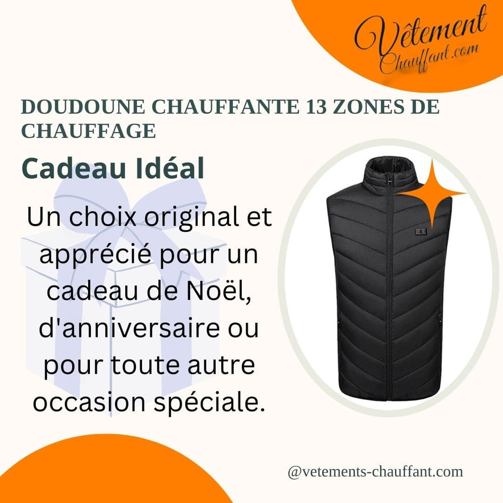 Doudoune chauffante 13 zones double contrôle – chaleur modulable | VETCHAUD™