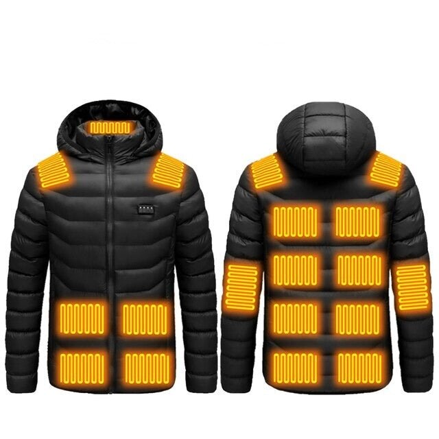Doudoune chauffante 17 zones avec capuche – chaleur intégrale hiver | VETCHAUD™