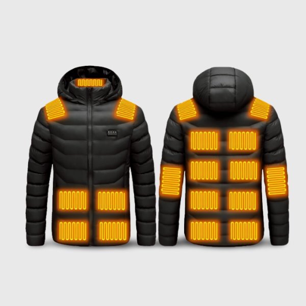 Doudoune chauffante 17 zones avec capuche – chaleur intégrale hiver | VETCHAUD™