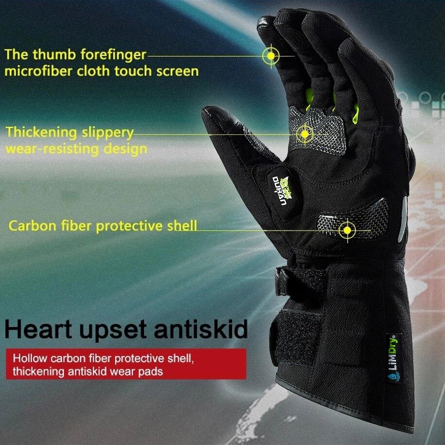 Gants moto chauffant homme
