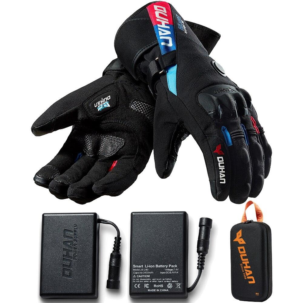 Gants moto chauffant homme
