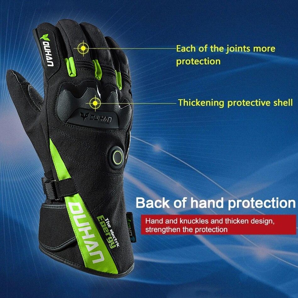 Gants moto chauffant homme