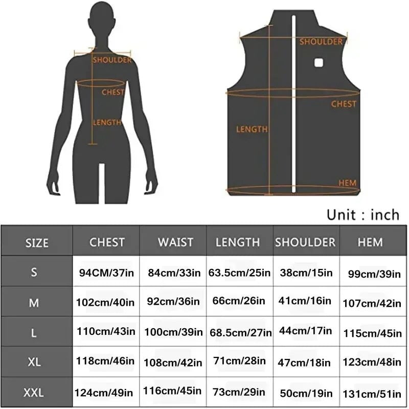 Gilet chauffant femme double contrôle en coton – 9 zones USB | VETCHAUD™
