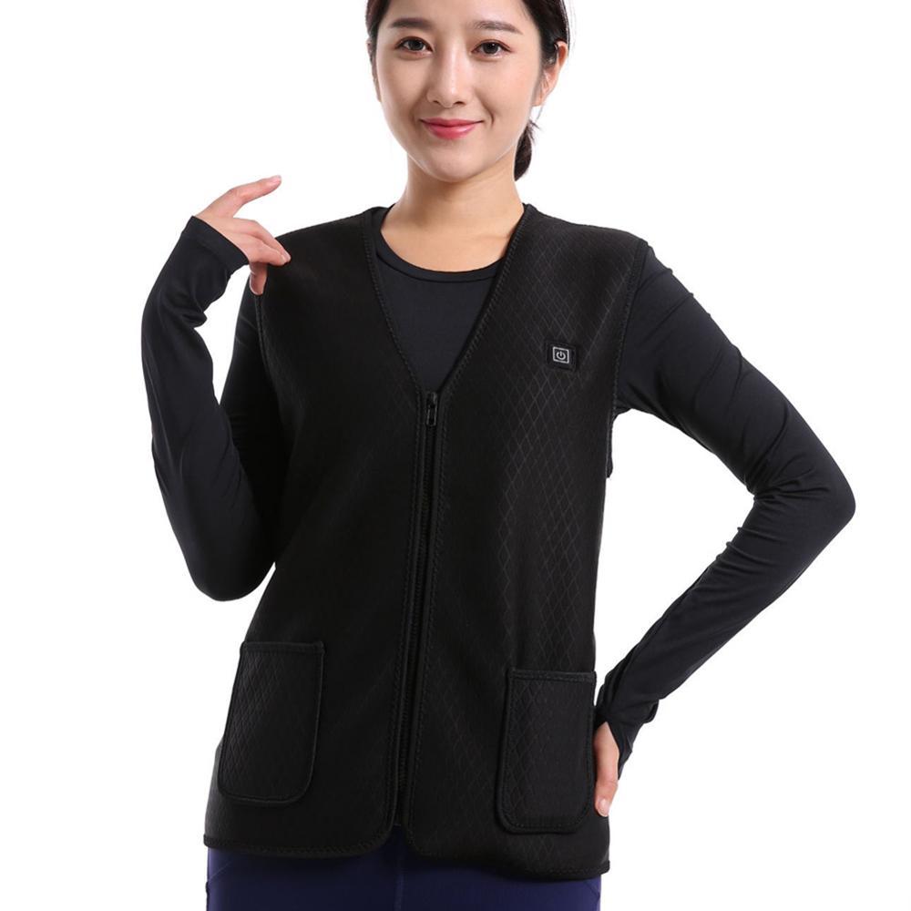 Gilet chauffant femme taille S – 5 zones USB sous-vêtement thermique | VETCHAUD™