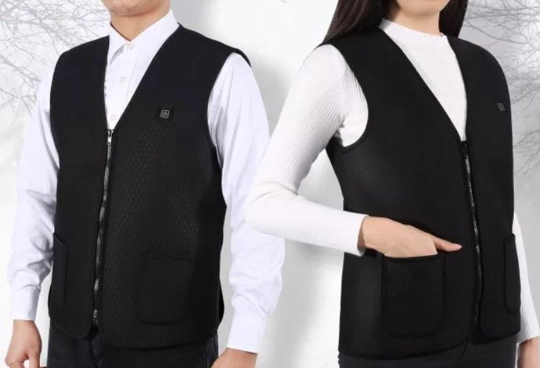 Gilet chauffant professionnel de travail sans manches – femme et homme | VETCHAUD™