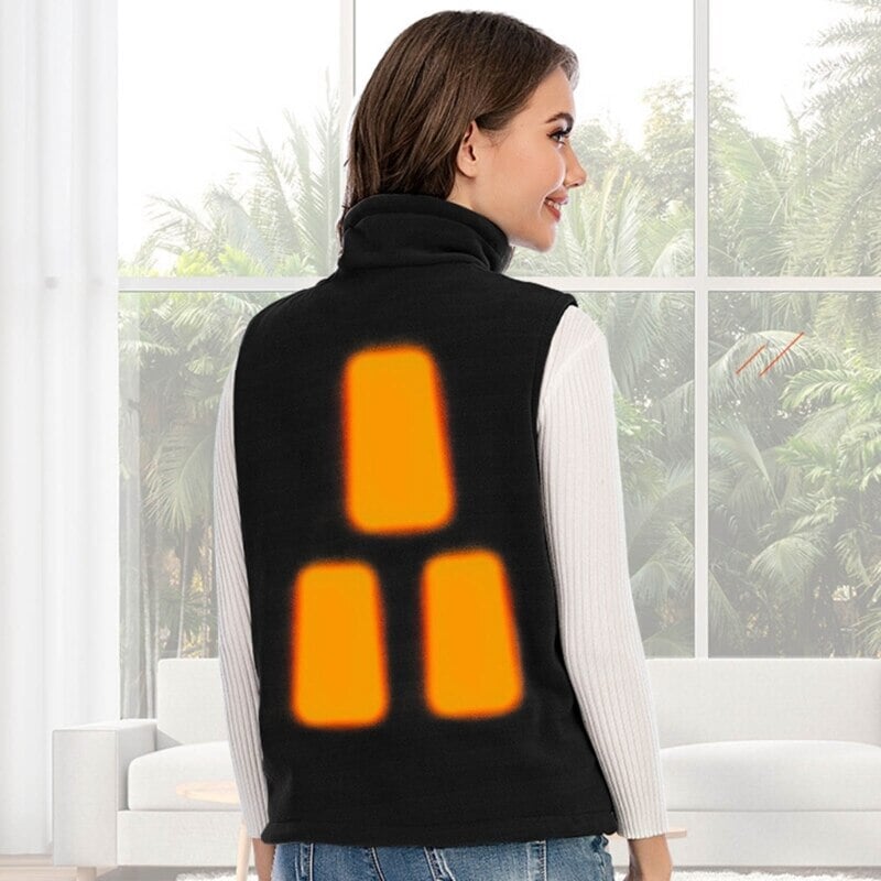 Gilet chauffant USB femme ultra fin – 5 zones infrarouge | VETCHAUD™