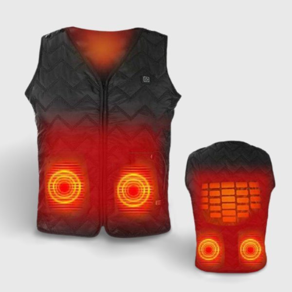 Gilet doudoune chauffant 5 zones – randonnée et montagne USB | VETCHAUD™