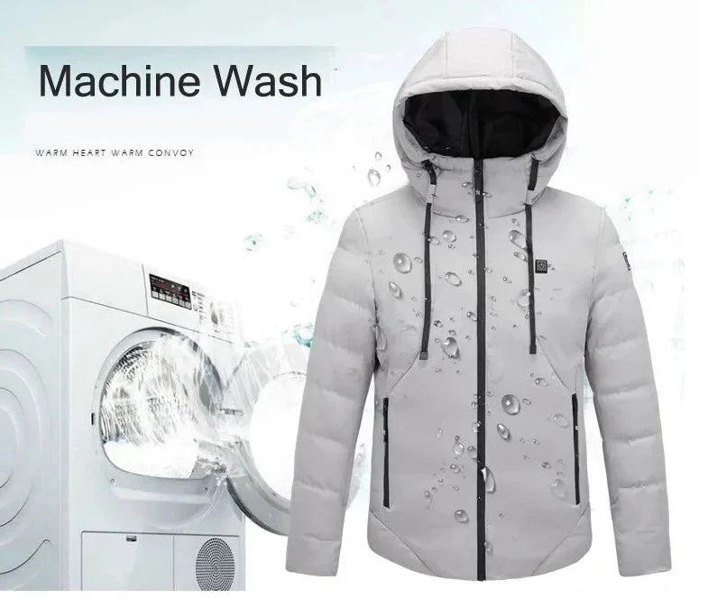 Parka chauffante 5 zones étanche – protection maximale jusqu'à 55°C | VETCHAUD™