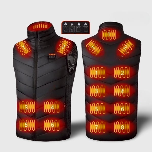 Veste chauffante 17 zones de chauffe – diffusion intégrale haut du corps | VETCHAUD™