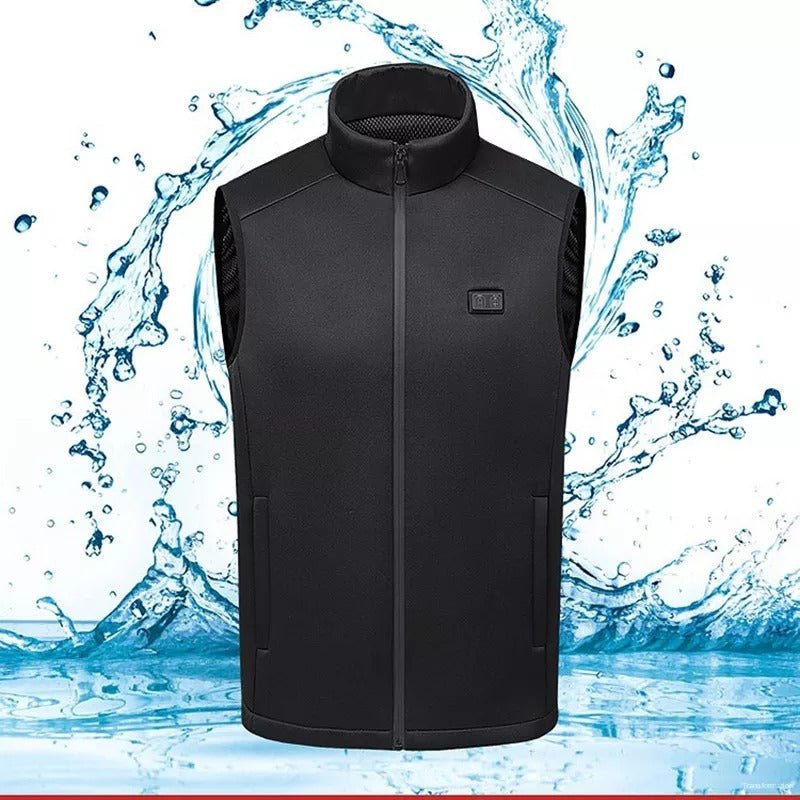 Veste chauffante de travail 9 zones étanche – professionnels extérieur | VETCHAUD™