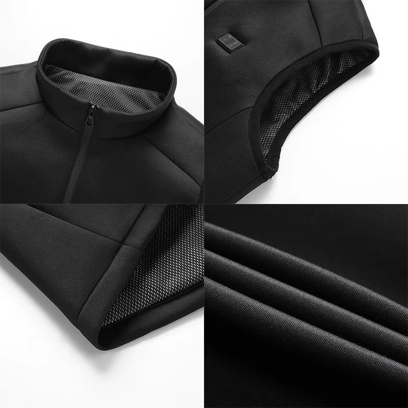 Veste chauffante de travail 9 zones étanche – professionnels extérieur | VETCHAUD™