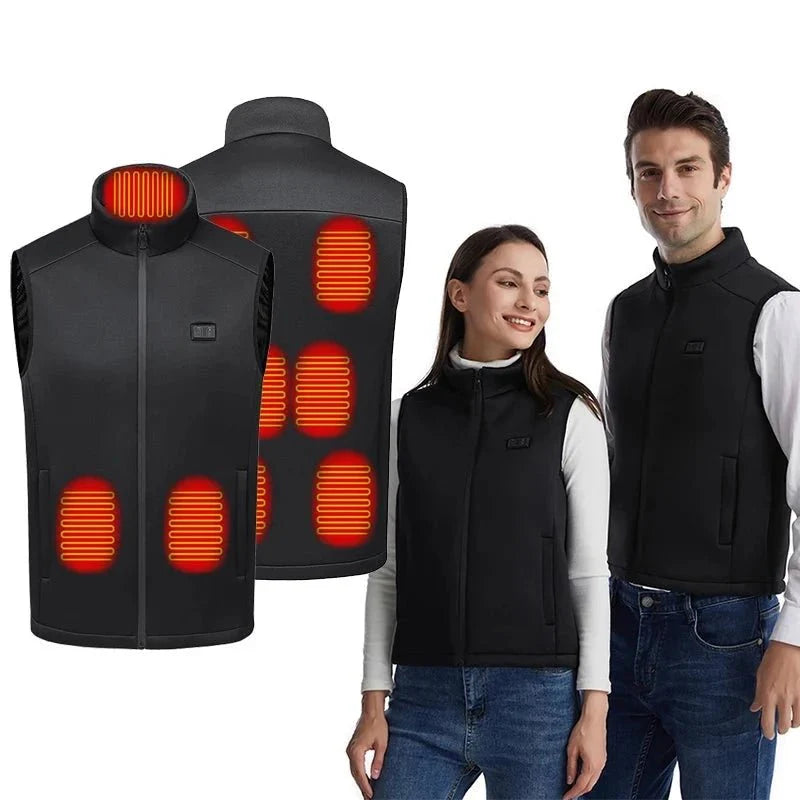 Veste chauffante de travail 9 zones étanche – professionnels extérieur | VETCHAUD™